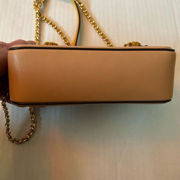 Tory Burch Fleming Embroidered Straw Double-Zip Mini Crossbody Bag - Picture 9 of 12